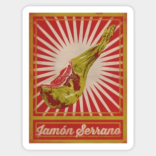 Jamón Serrano Poster Sticker